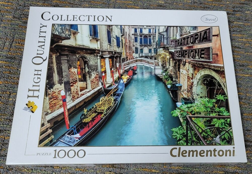 Clementoni High Quality, 1000 Piece Jigsaw Puzzle, "Venice Canal", Made in Italy
